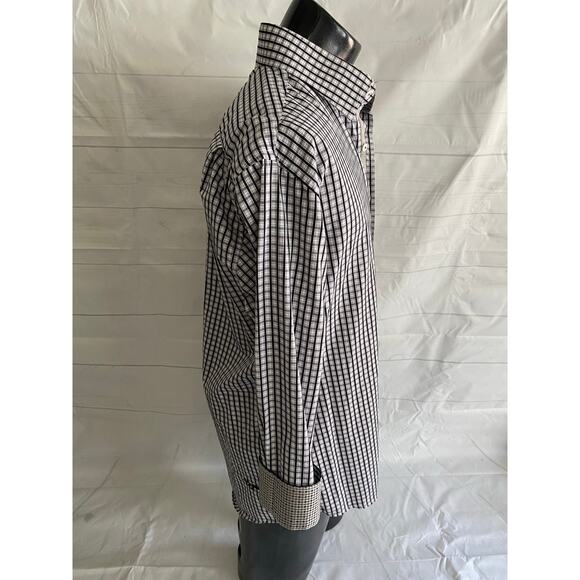 English Laundry Shirt Men's 17x32/33 Long Sleeve Button Up Flip Cuff - Picture 4 of 9